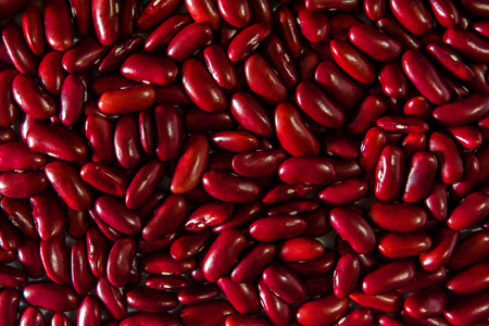 Red Kidney Beans Texture, Raw Healthy Food Concept, Top Viewの写真素材