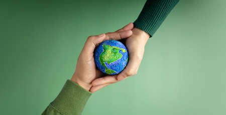 World Earth Day Concept. Green Energy, ESG, Renewable and Sustainable Resources. Environmental Care....