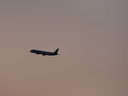 The plane in Mallorca, airportの写真素材