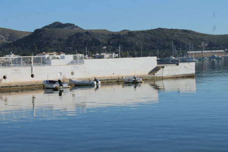 Marina in the island of Majorca, Balearic Islands, Spainの写真素材