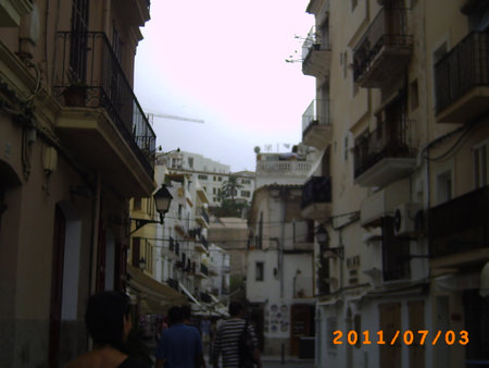 Cityscape of the city of Malaga, Andalusia, Spainの写真素材