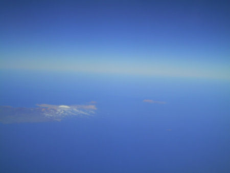 blue sky and white clouds, closeup of photo with soft focusの写真素材