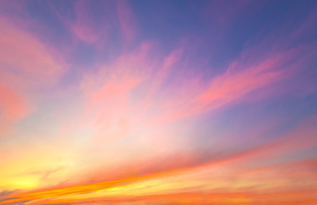 Landscape sunset sunrise twilight sky above the sea rock beach tropical island. Koh Kham Yai, Chonburi, Thailand.の写真素材