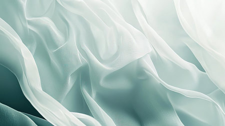 This image captures the soft elegance of light fabric, showcasing gentle waves and smooth textures. Ideal for backgrounds or artistic designs.の素材