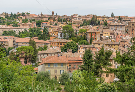 Perugia, Italy - one of the most interesting cities in Umbria, Perugia is famous for the medieval Old Town and its narrow alleysのeditorial素材