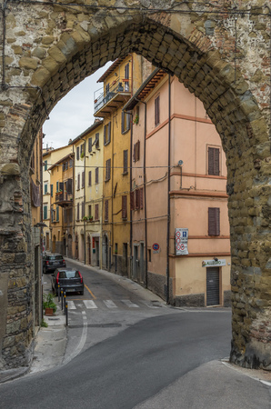 Perugia, Italy - one of the most interesting cities in Umbria, Perugia is famous for the medieval Old Town and its narrow alleysのeditorial素材