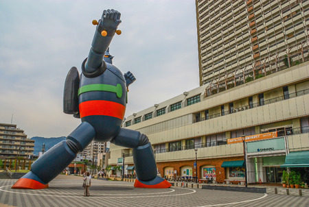 Kobe, Japan - Japan is famous for its cartoons, expecially the robot ones. Here a 18 metre tall statue dedicated to the 1960s cartoon Tetsujin-28-go (Gigantor in english)のeditorial素材