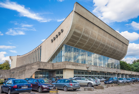 Vilnius is the capital and the main city of Lithuania. The Old Town is part of the Unesco World Heritage, and offers also a variety of Soviet landmarks, like the Sports Palace in the pictureのeditorial素材
