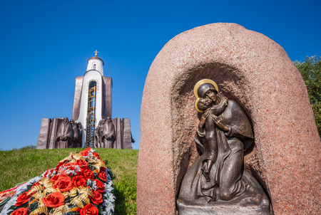 Minsk is the capital and the main city of Belarus, and offers a great display of both soviet heritage, and catholic landmarks. Here in particular the Island of Tears, dedicated to the soldiers who died during the Russian-Afghanistan conflictの写真素材