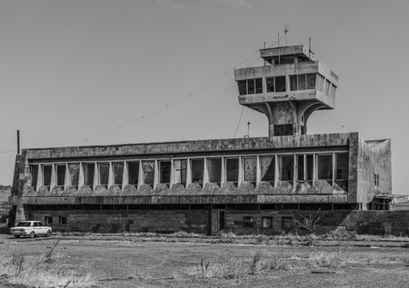 Squeezed between Russia and Turkey, Armenia is a wonderful mix of orthodox landmarks and soviet heritage. Here in particular a fine example of Soviet Style Architectureのeditorial素材