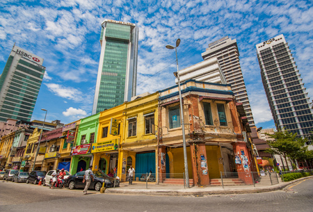 Kuala Lumpur, Malaysia - a cozy capital which offers a lot of interesting of landmarks, and a unique melting pot of old structures and modern buildingsのeditorial素材