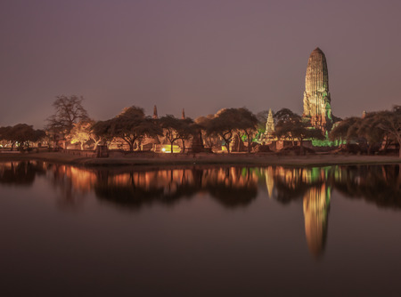 Ayutthaya,Thailand - 50 km North of Bangkok. Here in particular one of the numerous temples and shrines of the historical parkの写真素材