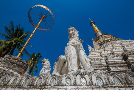 Chiang Mai, Thailand - in Thailand 95% of the population adheres to Buddhism. Here in particular one...