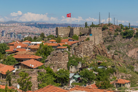 Ankara, Turkey - even if not the most touristic place in Turkey, still Ankara offers some great spots. Here in particular the Old Town and the Ankara Castleのeditorial素材