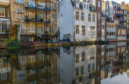 Amsterdam, Netherlands - main city and capital of the country, Amsterdam offers a splendid display of history and modernity. Here in the picture the Old Town and its famous canalsのeditorial素材