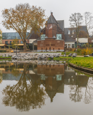 Amsterdam, Netherlands - main city and capital of the country, Amsterdam offers some quiet and peaceful spots. Here in particular one of the numerous parks of the cityのeditorial素材