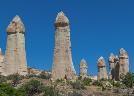 Ãavusin, Turkey - A Unesco World Heritage site, Cappadocia is famous for its fairy chimneys, churches and castles carved in the rock, and a unique heritageのeditorial素材