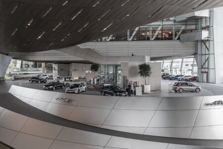Munich, Germany - German cars are among the most technologically advance in the World, and famous worldwide. Here in particular the BMW Museumのeditorial素材