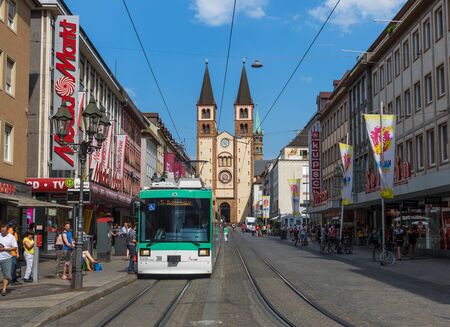 Wurzburg, Germany - located on the Main river and popular tourist destination, Wurzburg is a wonderful city which displays a Unesco World Heritage Old Townのeditorial素材