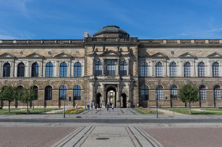 Dresden, Germany - one of the most heavily bombed cities during World War Two, Dresden has be completely rebuilt after 1945, and its Old Town is now a Unesco World Heritage site. Here in particular the Zwinger Palaceのeditorial素材