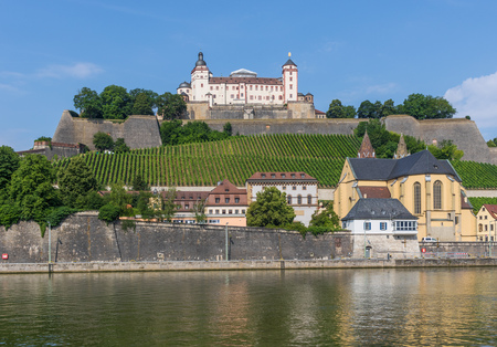 Wurzburg, Germany - located on the Main river and popular tourist destination, Wurzburg is a wonderful city which displays a Unesco World Heritage Old Townのeditorial素材
