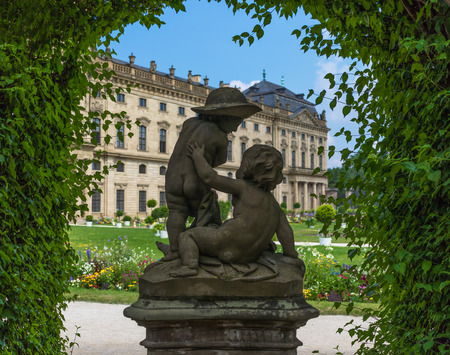 Wurzburg, Germany - located on the Main river and popular tourist destination, Wurzburg is a wonderful city which displays a Unesco World Heritage Old Townのeditorial素材