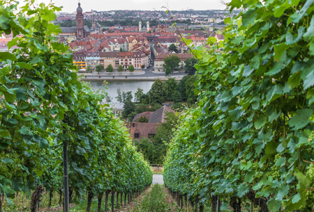 Wurzburg, Germany - located on the Main river and popular tourist destination, Wurzburg is a wonderful city which displays a Unesco World Heritage Old Townのeditorial素材
