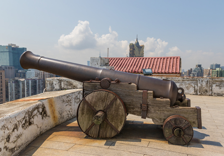 Macau, China - Portuguese colony until 1999, a Unesco World Heritage site, Macau shows many wonderful landmarks from the colonial period, like the Fortress here in the pictureのeditorial素材