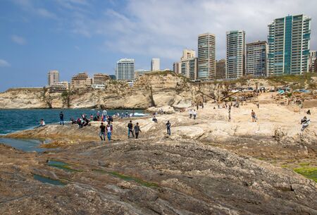 Beirut, Lebanon - probably the most popular landmark in Beirut, the Raouch? Rocks are a wonderful...