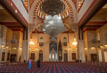 Beirut, Lebanon - built on an old preyer corner, the Mohammad Al-Amin Mosque is the biggest mosque in Lebanon, and one the main landmarks in Beirutのeditorial素材