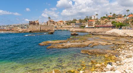Byblos, Lebanon - one of the oldest continuously inhabited cities in the world, and UNESCO World Heritage Site, the Old Town of Byblos displays a wonderful harbor, once used by Romans, Phoenicians and Ottomansのeditorial素材