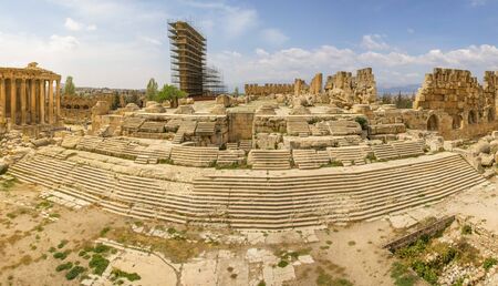 Baalbek, Lebanon - place of two of the largest and grandest Roman temple ruins, Baalbek is one the main attractions of Lebanonの写真素材