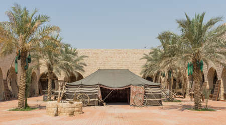 Doha, Qatar - encompassing an area of 530,000 m², consisting of three buildings and 15 halls, the Sheikh Faisal Bin Qassim Al Thani Museum presents the most complete artifacts collection of Qatarのeditorial素材