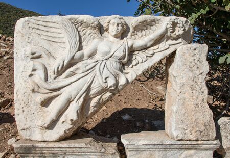 Ephesus, Turkey - one of the most beautiful ruins of ancient Greek and Roman empire, Ephesus is visited each year by millions of touristsの写真素材