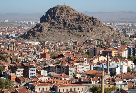 Afyonkarahisar, Turkey - a city famous for its thermal baths, Afyonkarahisar displays a many wonderful spots. Here in particular the typical ottoman Old Townの写真素材