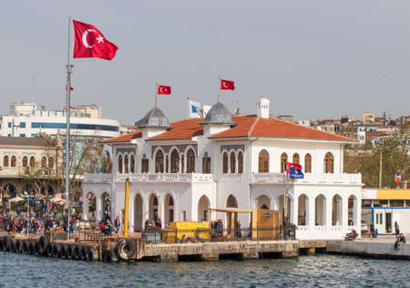 Istanbul, Turkey - located on the Asian side of the Bosporus, Kadik?y is one of the most trendy and racy districts of Istanbul. Here the particular its seasideのeditorial素材