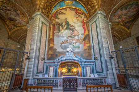 Rome, Italy - home of the Vatican and main center of Catholicism, Rome displays dozens of historical, wonderful churches. Here in particular the San Carlo al Corso basilicaのeditorial素材