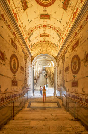 Vatican City, Vatican - the Vatican Museums are an immense collection amassed by the Catholic Church throughout the centuries. Here in particular one of the priceless collectionsのeditorial素材