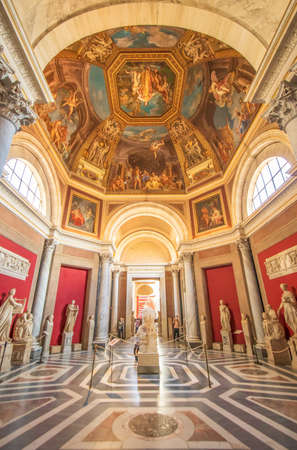 Vatican City, Vatican - the Vatican Museums are an immense collection amassed by the Catholic Church throughout the centuries. Here in particular one of the priceless collectionsのeditorial素材