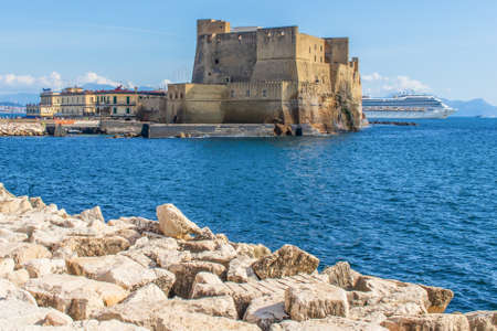 Naples, Italy - one of the most beautiful cities in Europe, Naples has its Old Town listed as Unesco World Heritage site since 1995. Here the Old Town seen from Certosa di San Martinoのeditorial素材