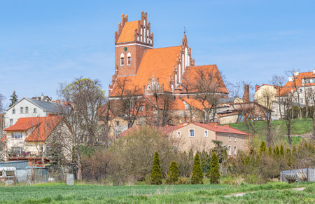 Gniew, Poland - located on the left back of Vistula River, Gniew is famous for the wonderful medieval architecture and its brick gothic castleのeditorial素材