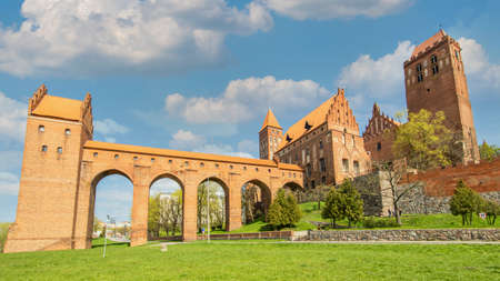 Kwidzyn, Poland - built in 1233 and a fine example of Teutonic Knights' castles architecture, the Kwidzyn Castle is famous for its red brick and unusual shapeのeditorial素材