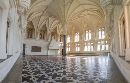 Malbork, Poland - largest castle in the world by land area, and a Unesco World Heritage Site, the Malbork Castle is a wonderful exemple of Teutonic fortress. Here in particular the interiorsのeditorial素材