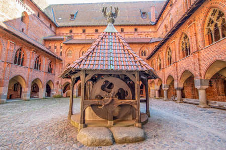 Malbork, Poland - largest castle in the world by land area, and a Unesco World Heritage Site, the Malbork Castle is a wonderful exemple of Teutonic fortress. Here in particular the interiorsのeditorial素材