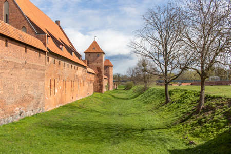Malbork, Poland - largest castle in the world by land area, and a Unesco World Heritage Site, the Malbork Castle is a wonderful exemple of Teutonic fortressのeditorial素材