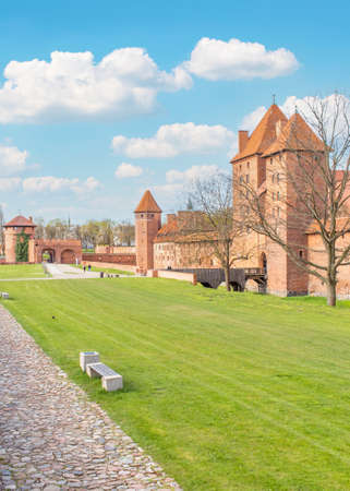 Malbork, Poland - largest castle in the world by land area, and a Unesco World Heritage Site, the Malbork Castle is a wonderful exemple of Teutonic fortressのeditorial素材