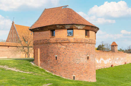 Malbork, Poland - largest castle in the world by land area, and a Unesco World Heritage Site, the Malbork Castle is a wonderful exemple of Teutonic fortressのeditorial素材