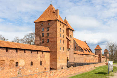 Malbork, Poland - largest castle in the world by land area, and a Unesco World Heritage Site, the...