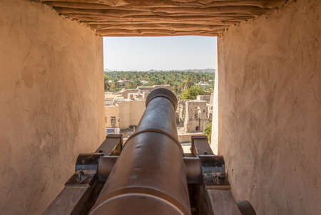 Nizwa, Oman - built in the 17th century and Oman's most visited national monument, the Nizwa Fort is a great example of Islamic Architecture. Here in particular its interiorsのeditorial素材