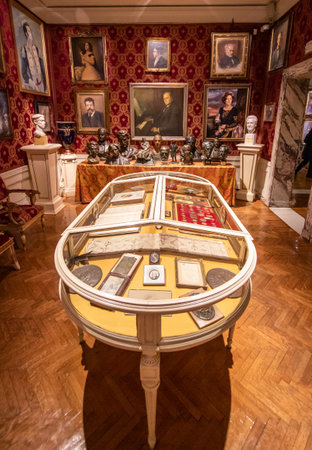 Milan, Italy - one of the leading opera and ballet theaters globally, La Scala is the most famous opera house in Milan. Here in particular its museum collectionのeditorial素材
